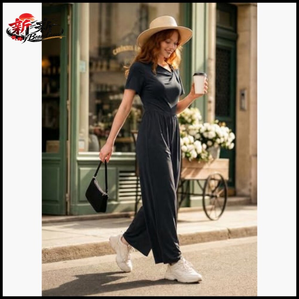 Polyester Viscose Elastane Blend Jumpsuit with Me… - image 4